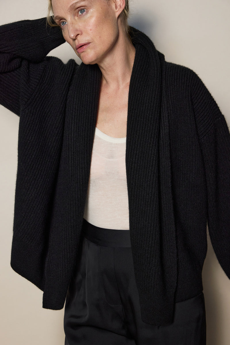 BRUCE CARDIGAN / BLACK