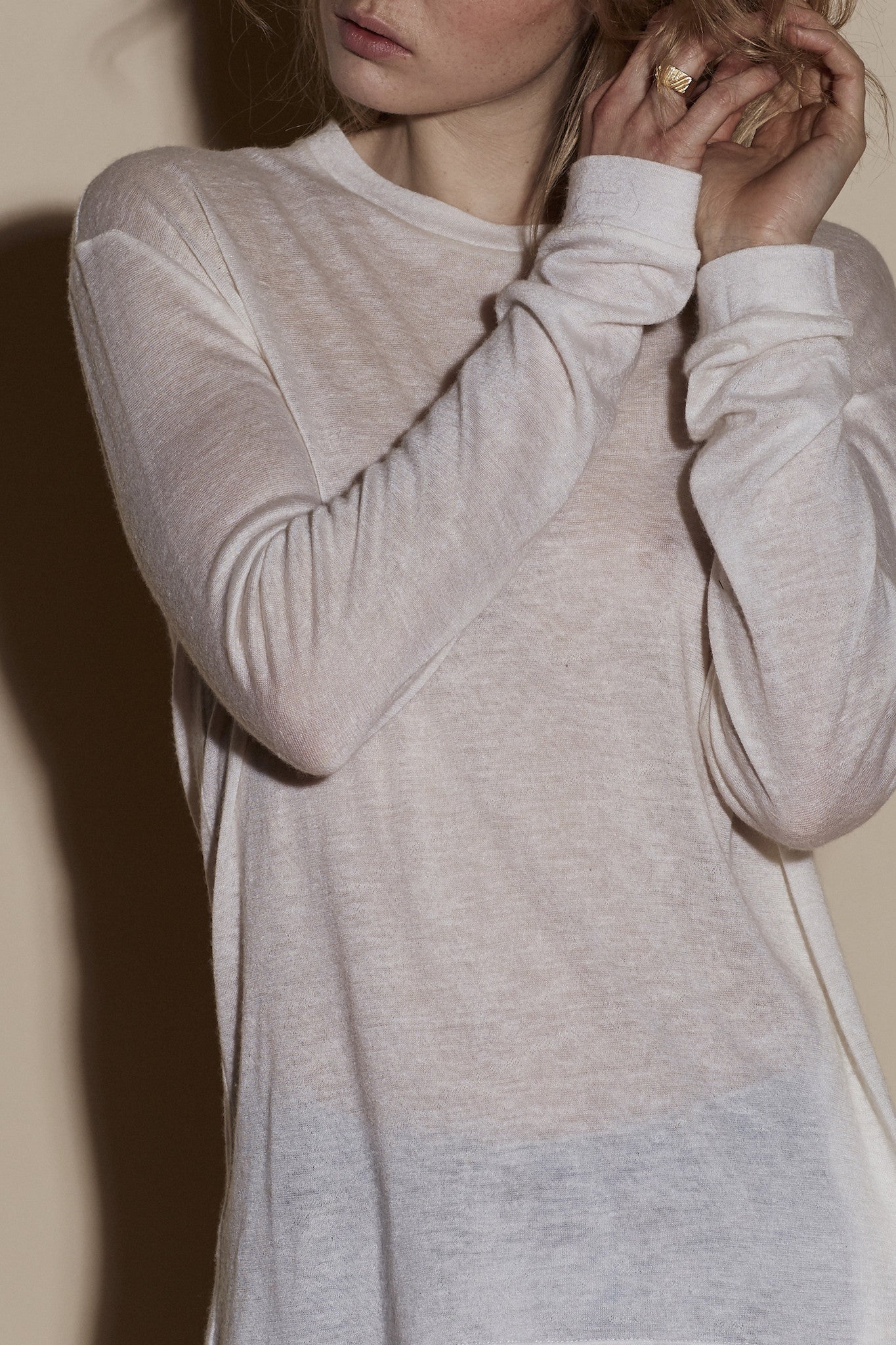 MARLON TEE / CREME – Frances de Lourdes MARLON TEE / CREME – Frances de Lourdes